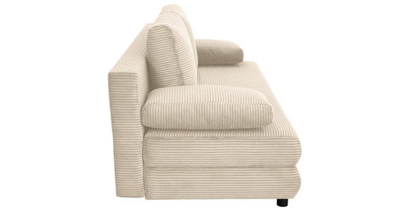SCHLAFSOFA Taras  mit Stoffauswahl Cord Creme  - Creme/Schwarz, Design, Kunststoff/Textil (197/77/81cm) - Xora