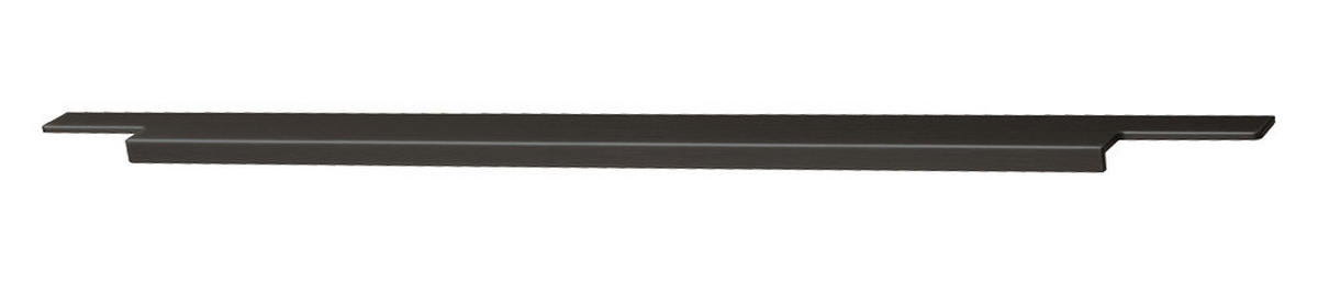 KÜCHENLEERBLOCK 280 cm   in Graphitfarben  - Eiche dunkel/Schwarz, Design, Holzwerkstoff/Metall (280cm) - Impuls