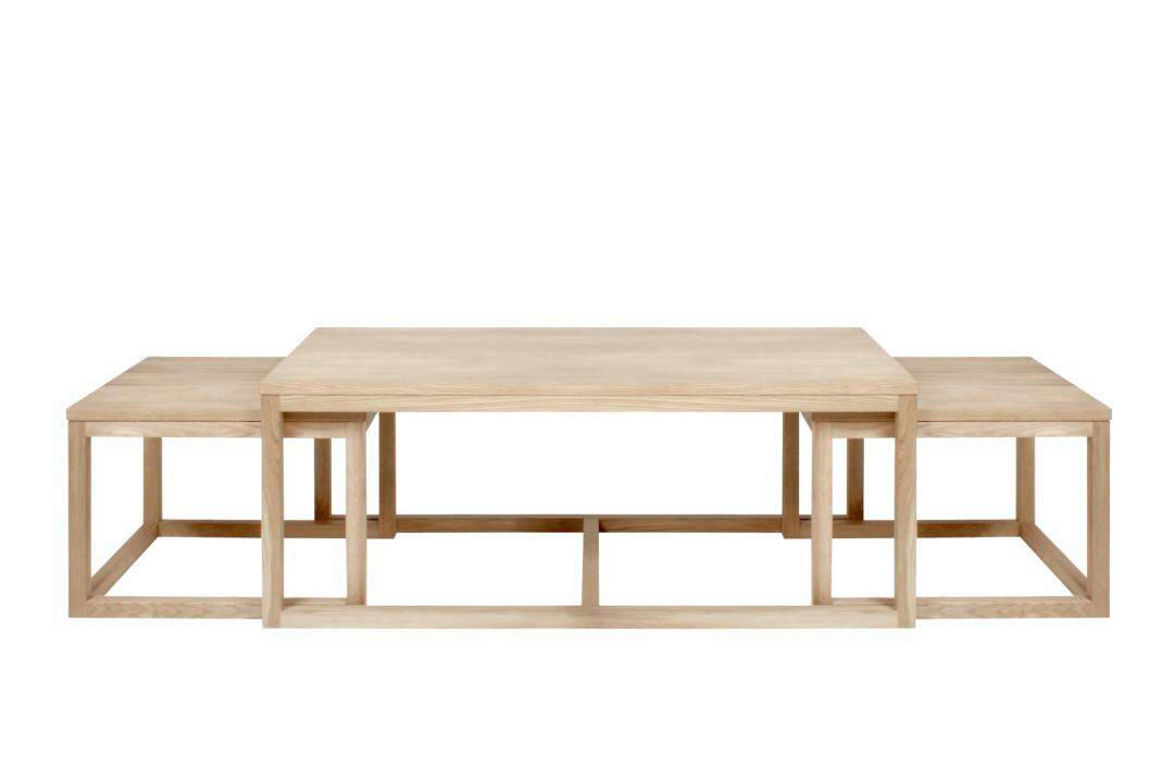 SOFFBORD SET i trä  - naturfärgad, Klassisk, trä (120/50/60cm) - Best Price