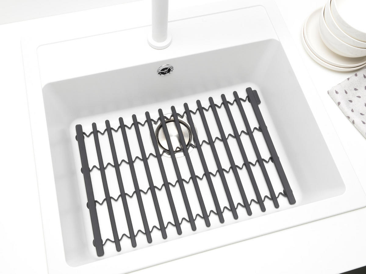 SPÜLBECKENEINLAGE  - Dunkelgrau, Design, Kunststoff (30/1,5/30cm) - Brabantia