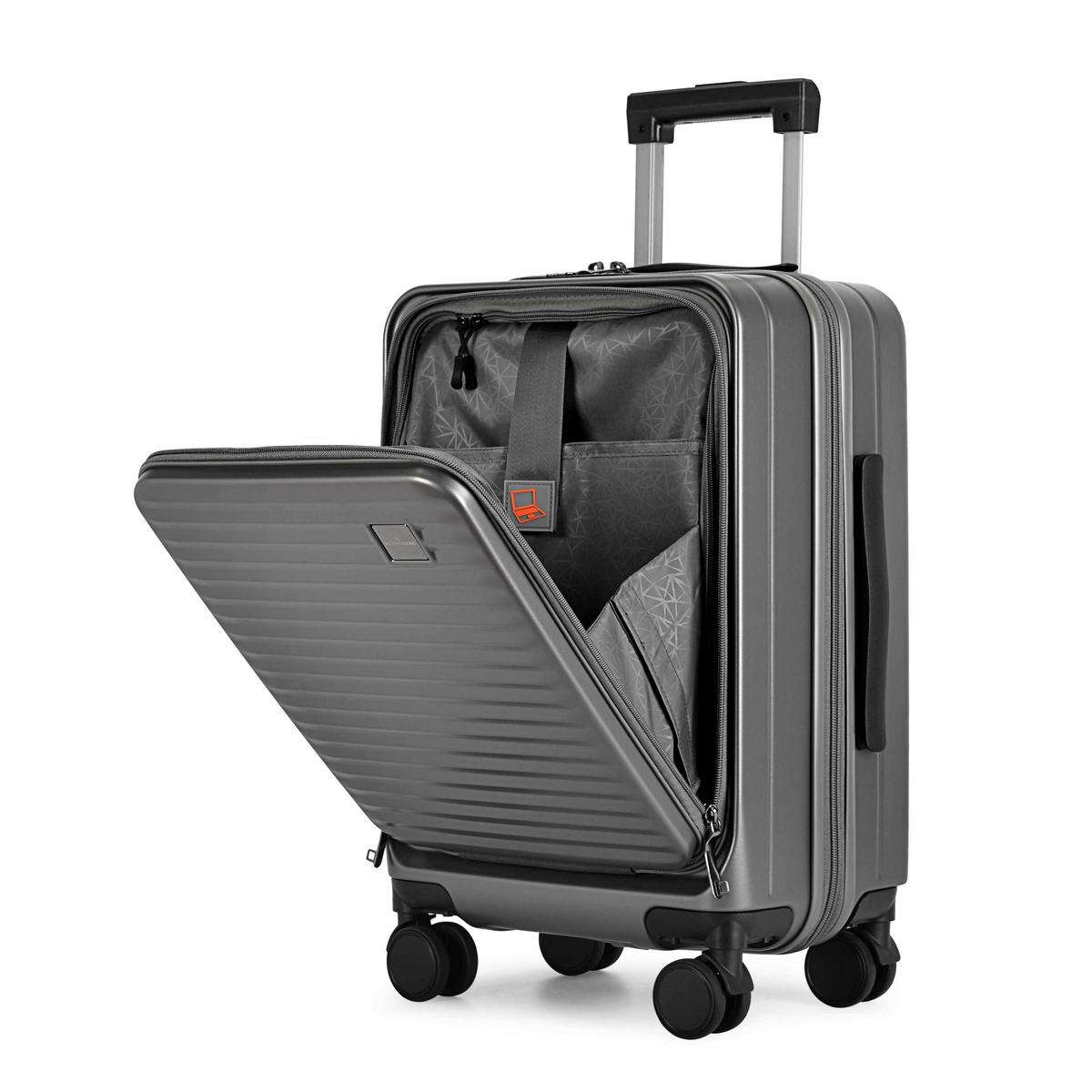 REISEKOFFER Anthrazit  - Anthrazit, Design, Kunststoff (36,5/54/25cm)