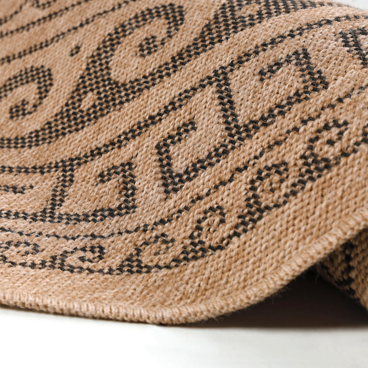 OUTDOORTEPPICH 80/80 cm Comilla Schwarz  - Schwarz, Basics, Textil (80/80cm) - Novel