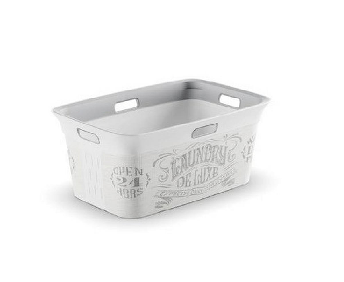 RUHÁSKOSÁR - fehér, Basics, műanyag (59/39/27cm)