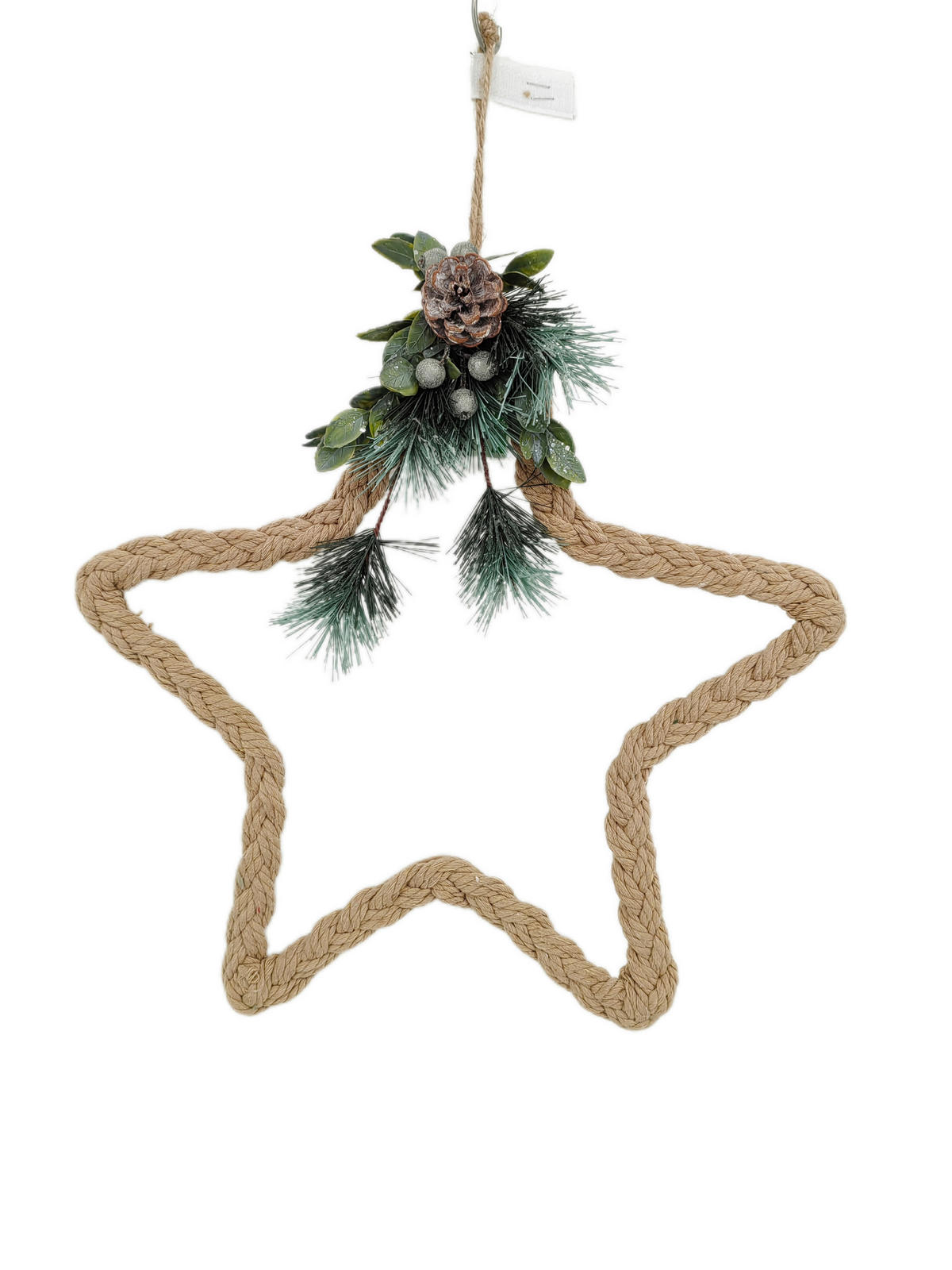 DEKOSTERN  - Beige, LIFESTYLE, Naturmaterialien/Kunststoff (39/38/6cm) - X-Mas