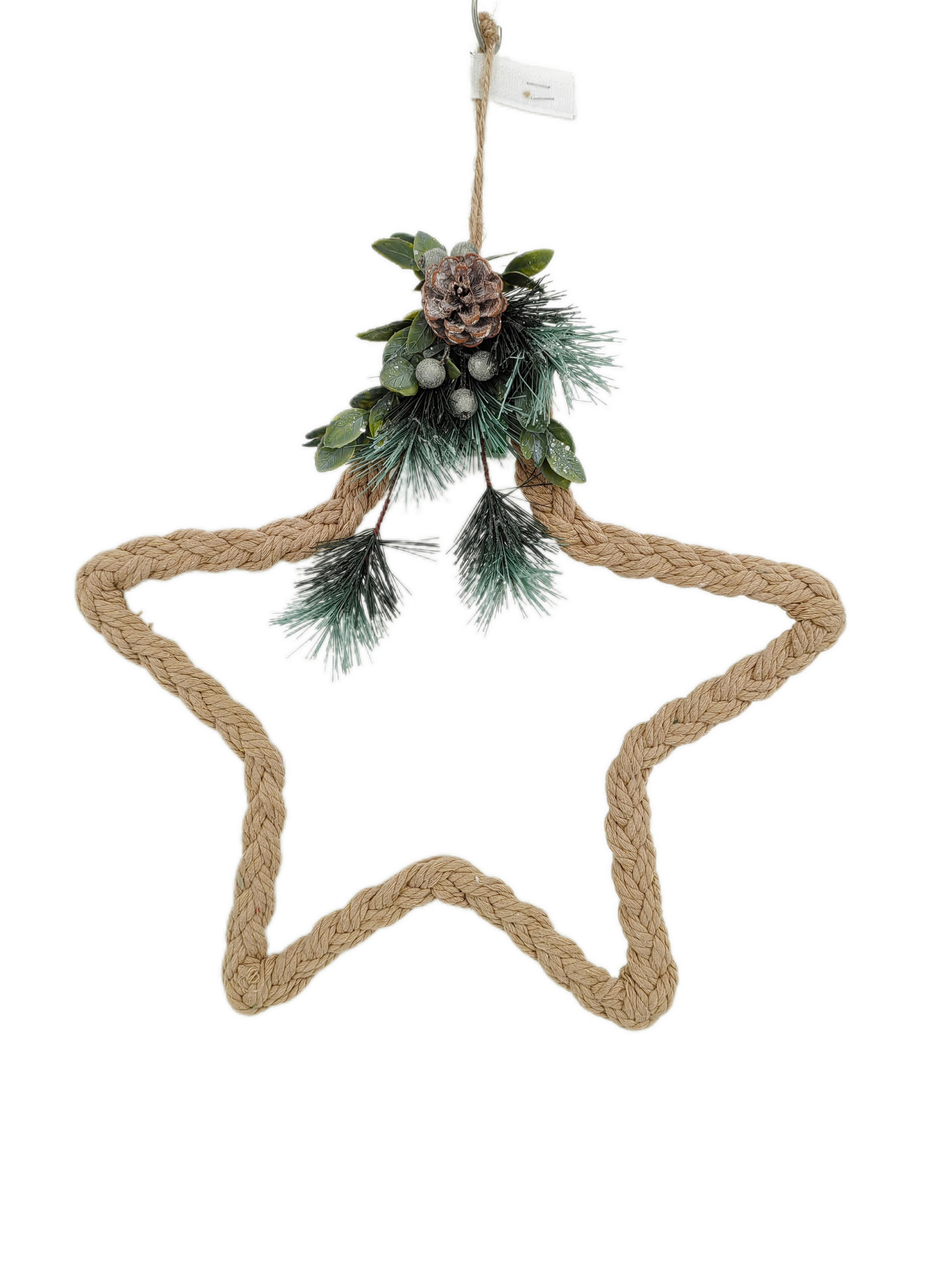 X-Mas Dekostern Beige 39x38x6 cm