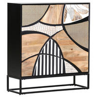 KOMMODE  in 100/110/35 cm  - Schwarz/Naturfarben, Design, Holz/Holzwerkstoff (100/110/35cm) - Landscape