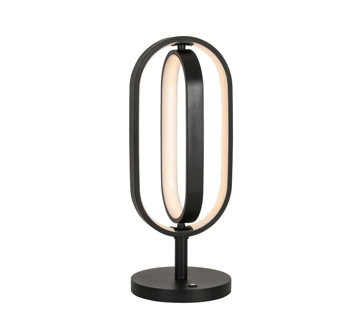 LED-TISCHLEUCHTE - Schwarz, Design, Kunststoff/Metall (21/50cm) - Novel