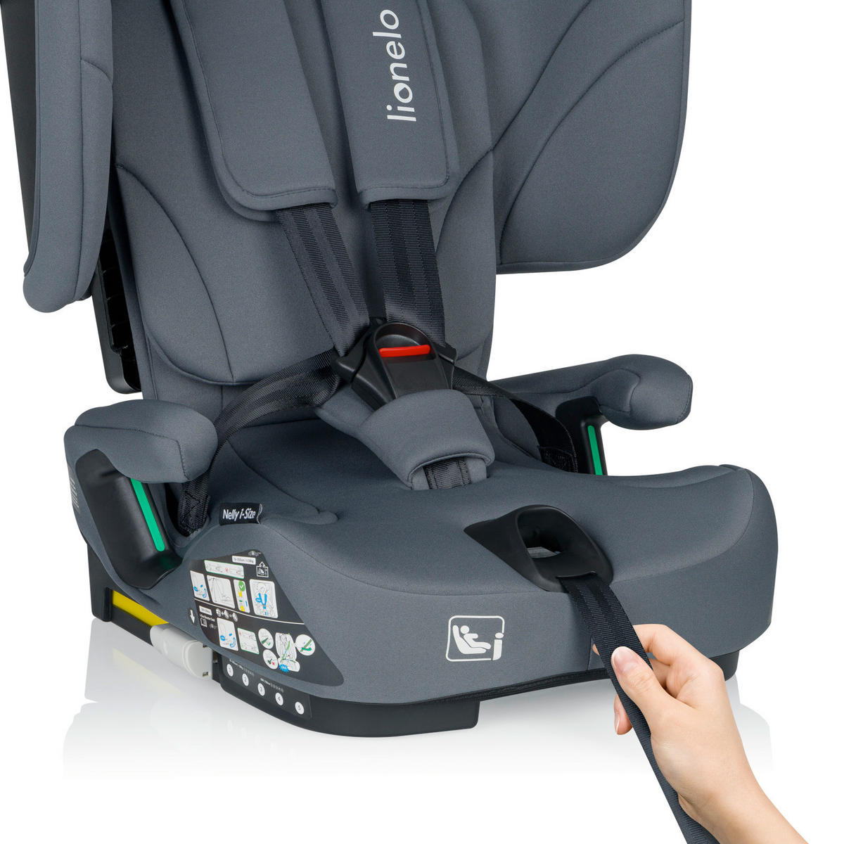 KINDERAUTOSITZ Nelly i-Size  - Grau, Basics, Textil (45/27,5/54cm) - Lionelo