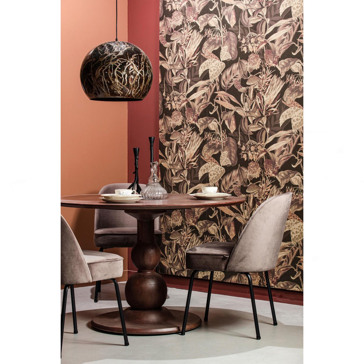 ESSTISCH in Holz 120/120/75 cm  - Walnussfarben, Design, Holz (120/120/75cm) - Livetastic