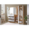 GARDEROBE  in 180/195/38 cm  - Weiß/Eiche Artisan, Basics, Holzwerkstoff (180/195/38cm) - Xora