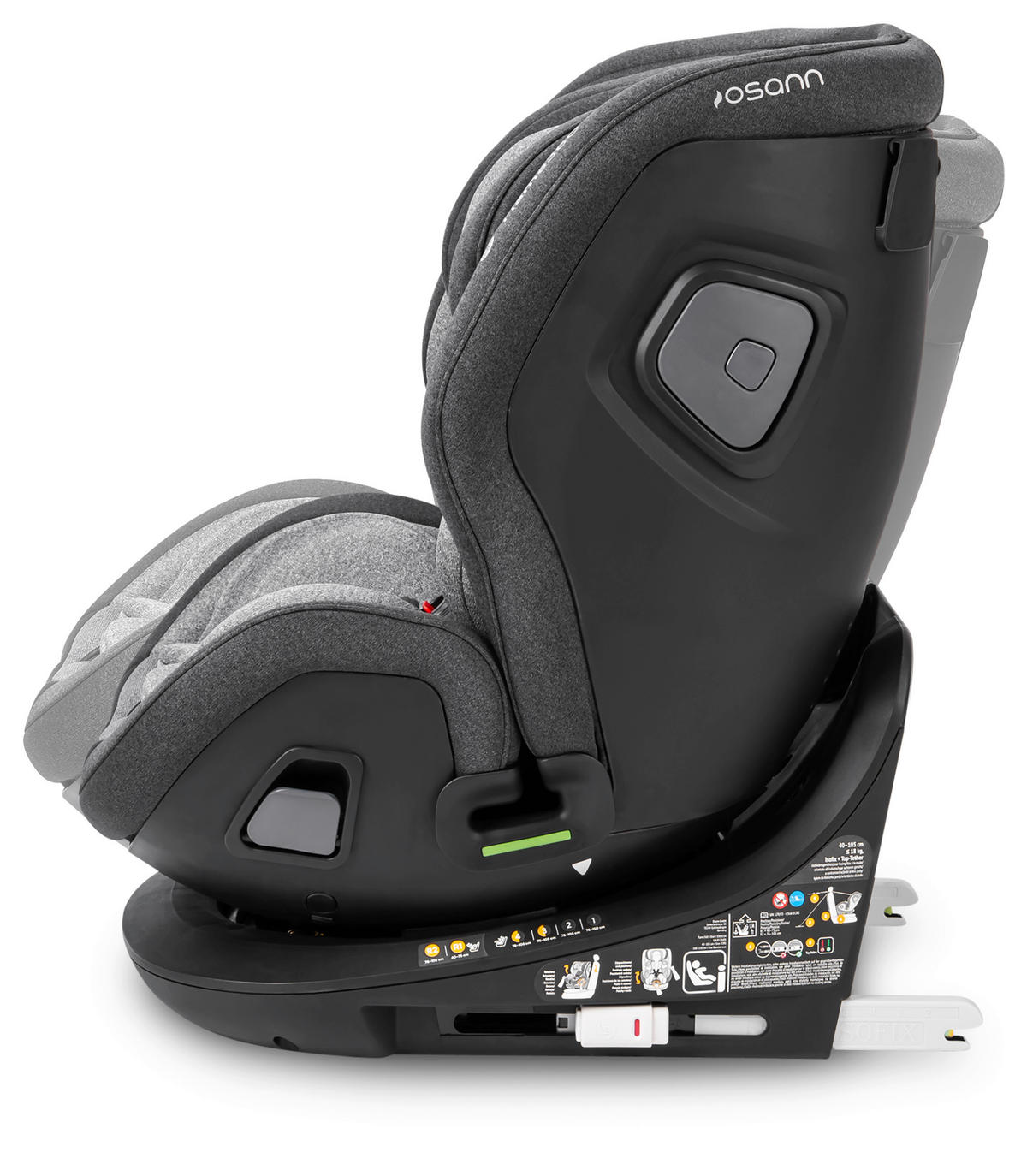 REBOARDER-KINDERSITZ FLAME360 ISOFIX  - Dunkelgrau/Hellgrau, Basics, Kunststoff/Textil (44/58/48cm) - Osann