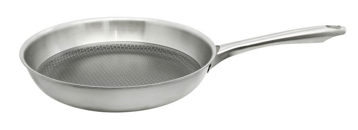 PFANNENSET Relief Passion Edelstahl 2-teilig  - Silberfarben, Basics, Metall - Johann Lafer