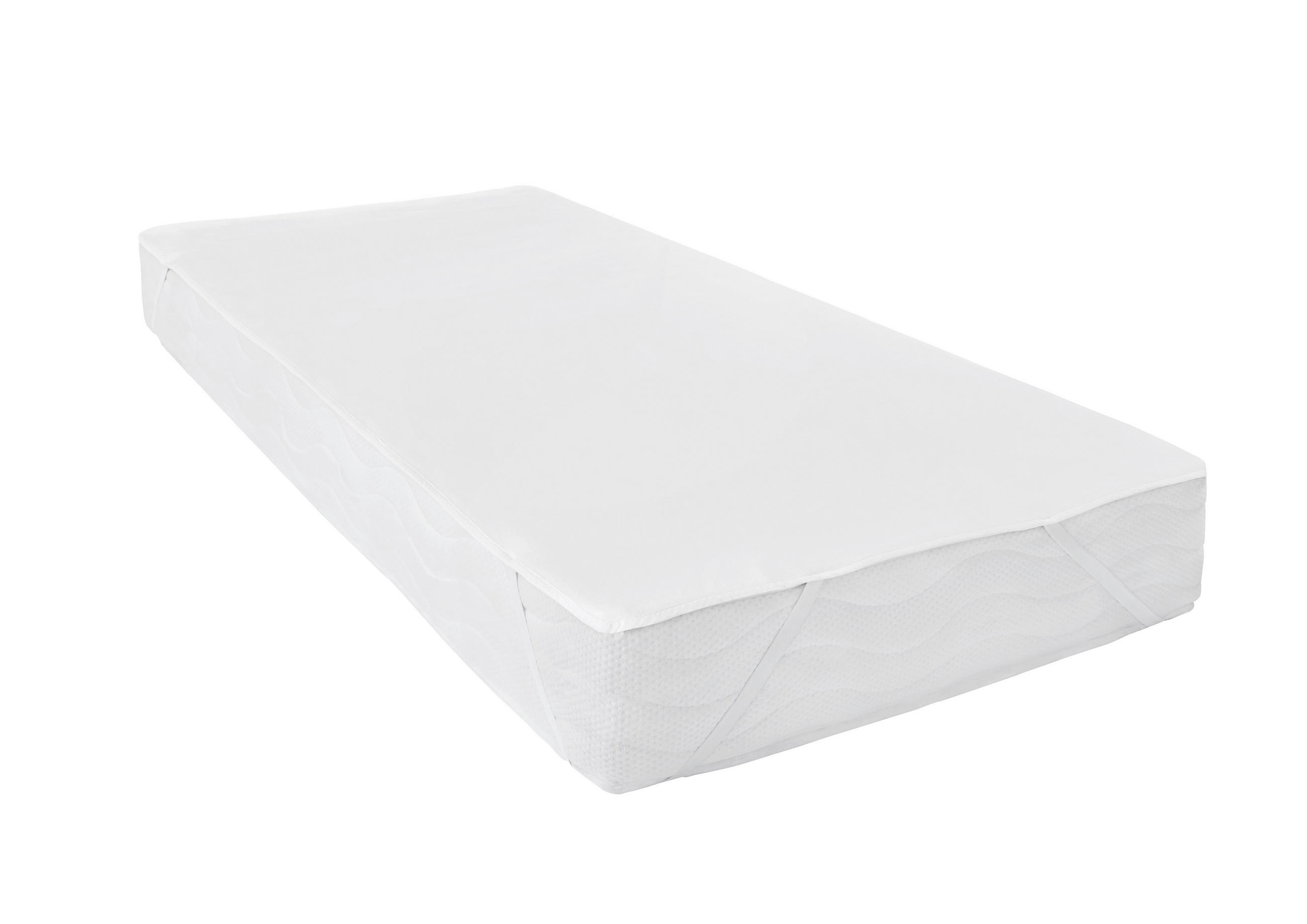 MATRATZENAUFLAGE 180/200 cm    - Creme, Basics, Textil (180/200cm)