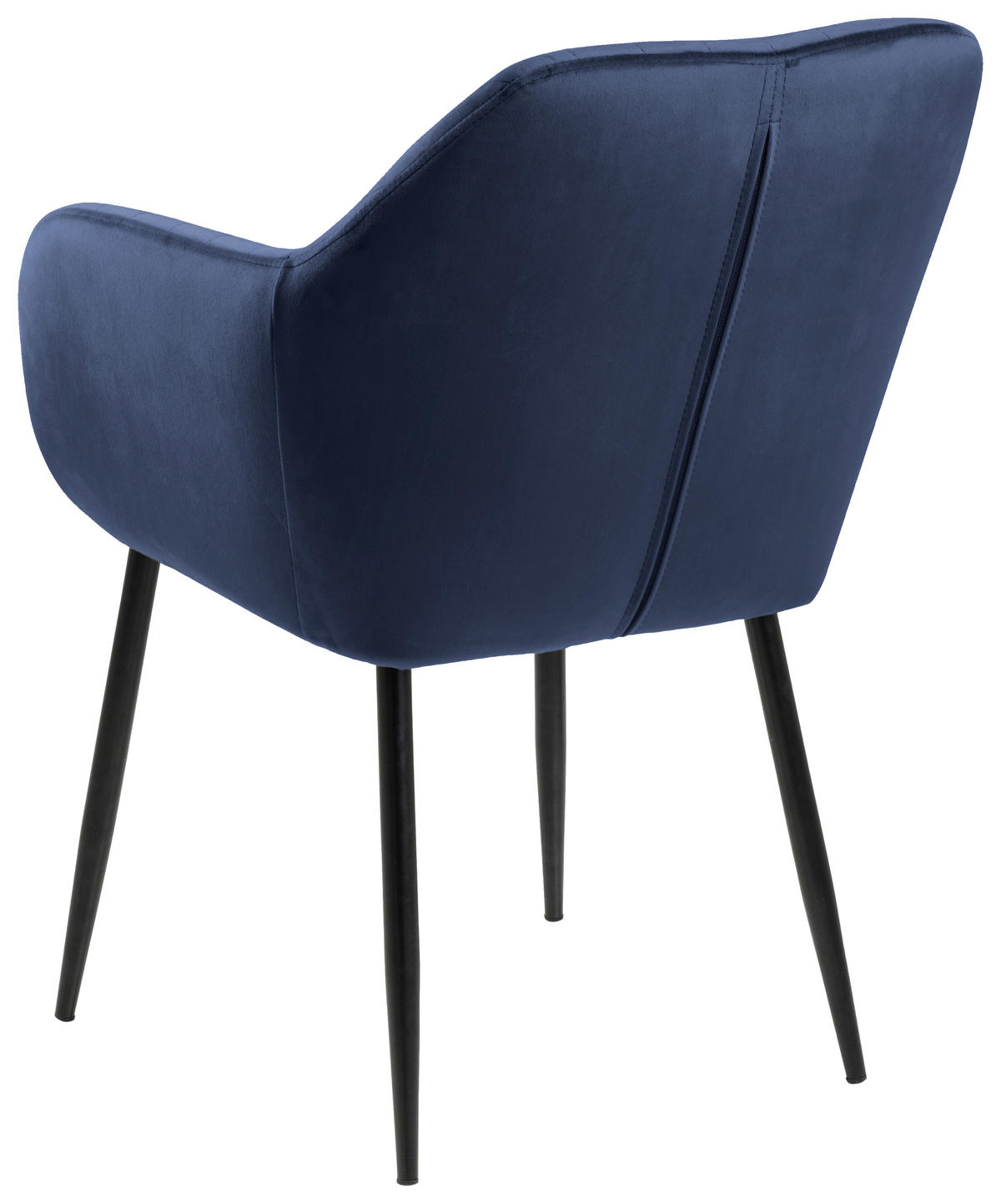 ŽIDLE S PODRUČKAMI, velur, černá, tmavě modrá - černá/tmavě modrá, Trend, kov/textil (57/83/59cm) - Ambia Home
