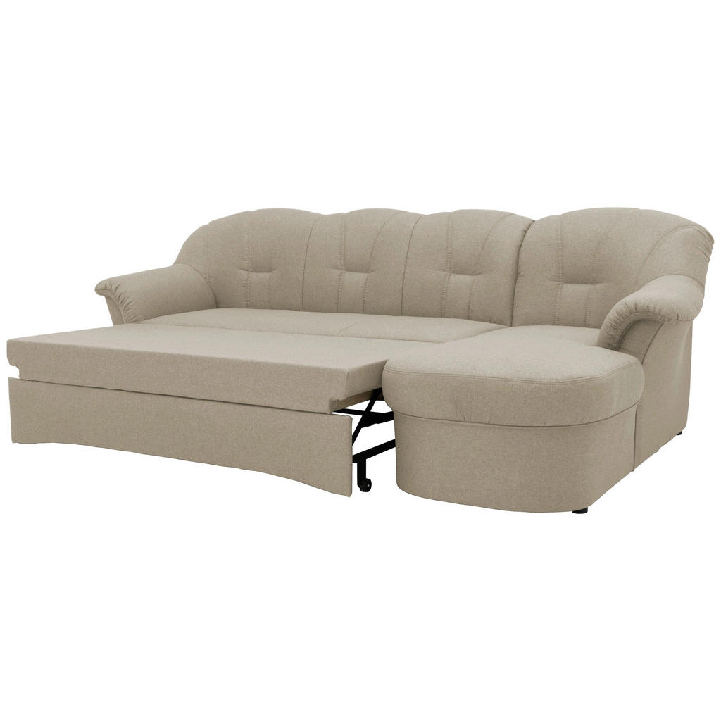 Thumbnail - Mid.you Eckschlafsofa, Schlamm, Textil, Uni, 3-Sitzer, 233x142 cm, Made in EU, FSC Mix, Rücken echt, Wohnzimmer, Sofas &...