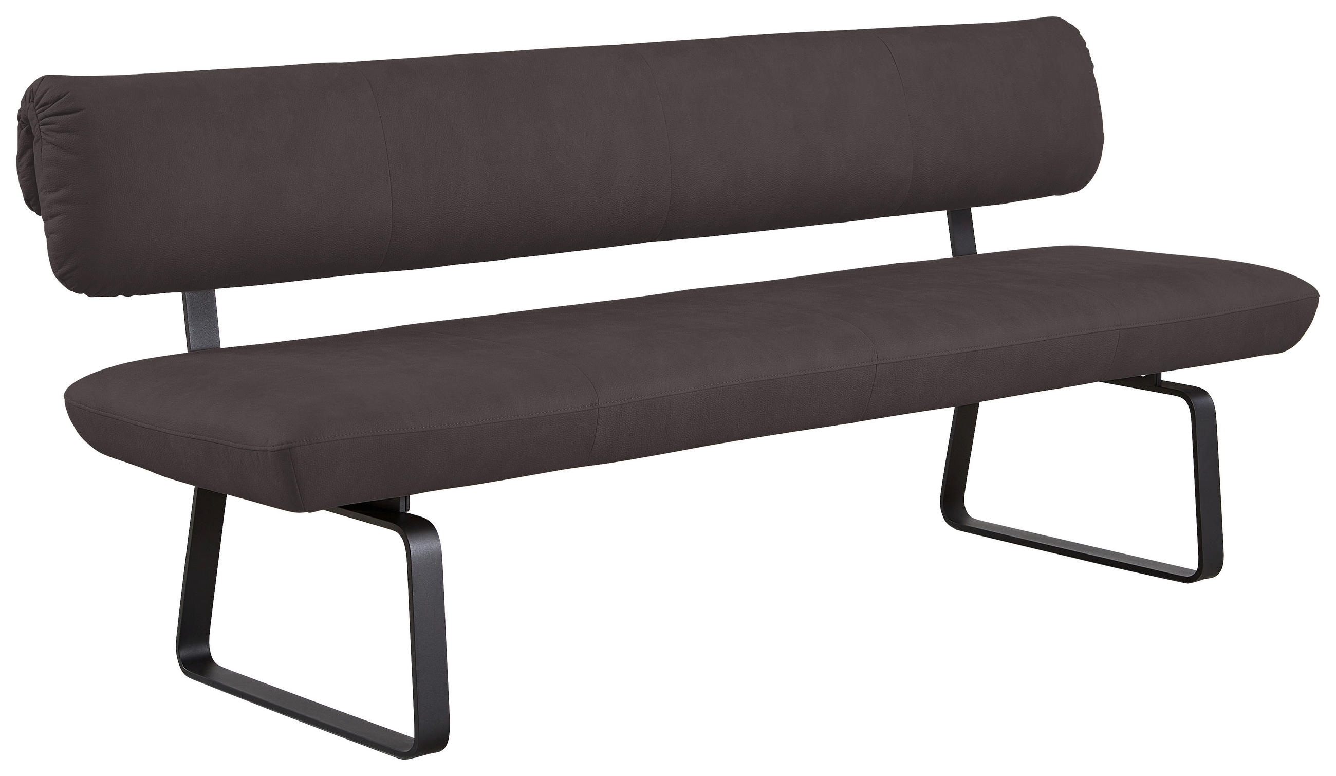 SITZBANK 200/88/68 cm Anthrazit, Mokka  - Anthrazit/Mokka, Design, Textil/Metall (200/88/68cm) - Venjakob