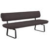SITZBANK 200/88/68 cm Anthrazit, Mokka  - Anthrazit/Mokka, Design, Textil/Metall (200/88/68cm) - Venjakob