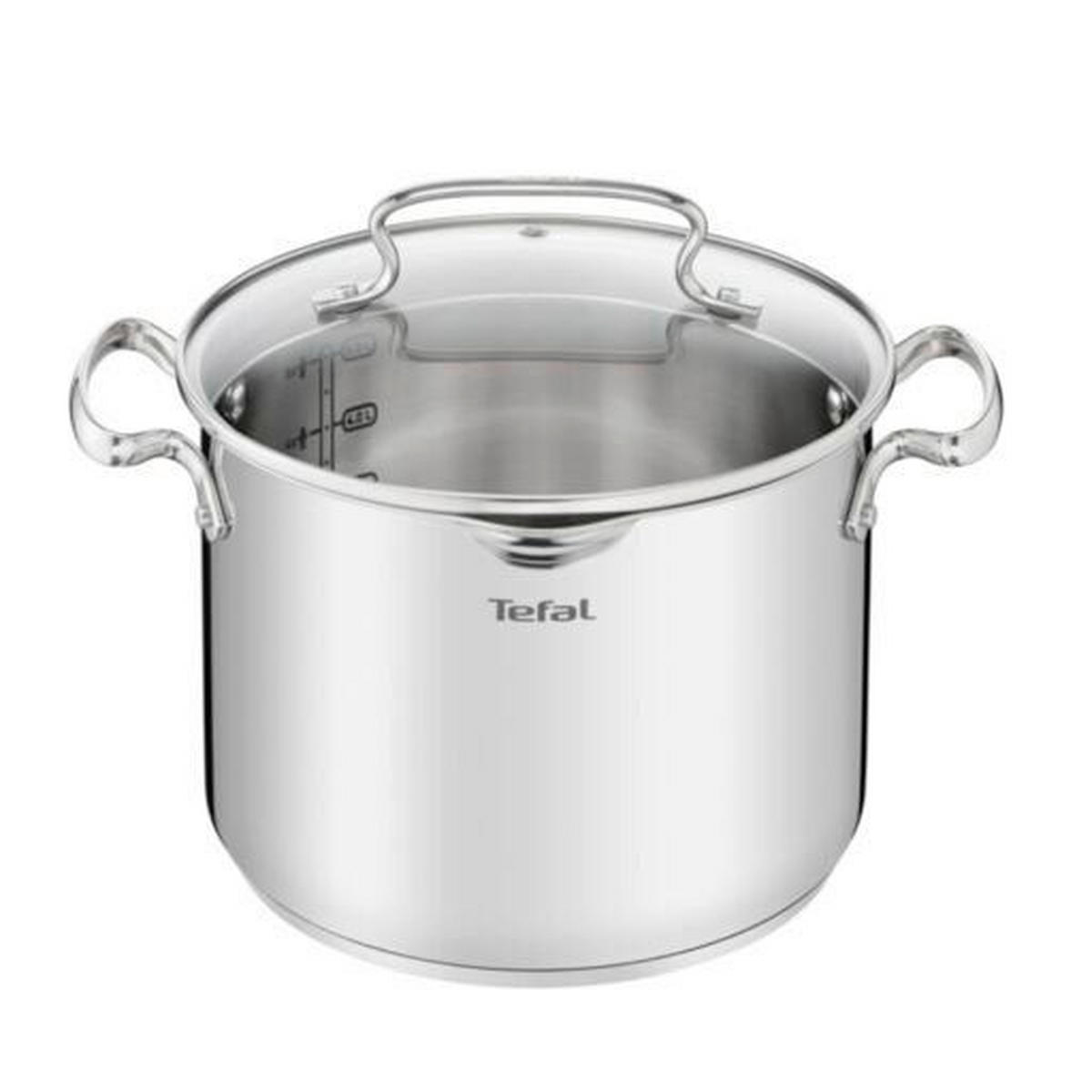 TÉSZTAFŐZŐ EDÉNY 6 l  - világosszürke, Basics, üveg/fém (23cm) - Tefal