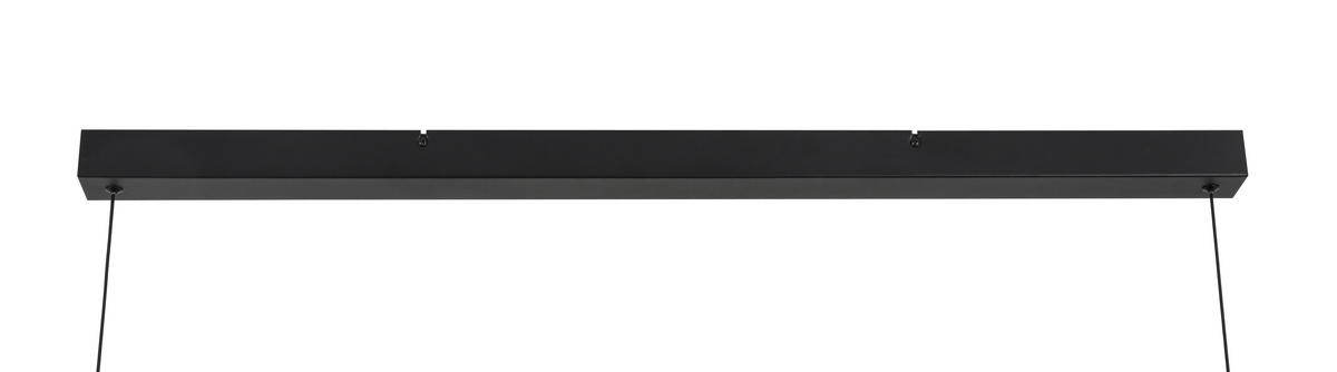 LED-HÄNGELEUCHTE 120/20/200 cm    - Schwarz, Design, Glas/Kunststoff (120/20/200cm) - Dieter Knoll