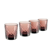 GLASSET 4 delar  - violett, glas (26/26/15cm) - Creatable