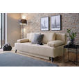 SCHLAFSOFA Spicy in Cord Beige  - Beige/Schwarz, Design, Textil/Metall (193/85/88cm) - Novel