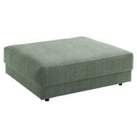 HOCKER in Textil Olivgrün  - Schwarz/Olivgrün, Design, Kunststoff/Textil (105/38/117cm) - home24