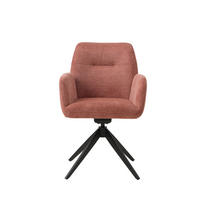 ARMLEHNSTUHL  in  - Rot/Schwarz, Basics, Textil/Metall (57,5/88/62cm) - Livetastic