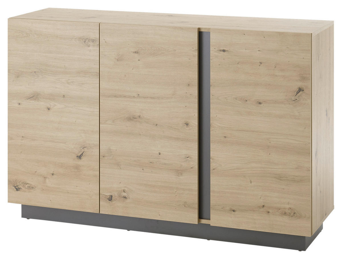 SIDEBOARD  in 138/91/40 cm  - Eiche Artisan/Grau, Design, Holzwerkstoff (138/91/40cm) - MID.YOU