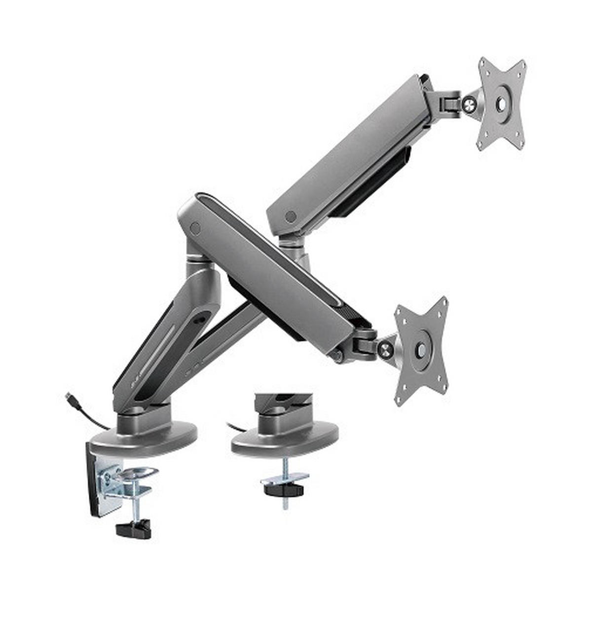 MONITOR-HALTERUNG Metall, Kunststoff Dunkelgrau  - Dunkelgrau, Design, Kunststoff/Metall (105/62,2/15,2cm) - Boxxx