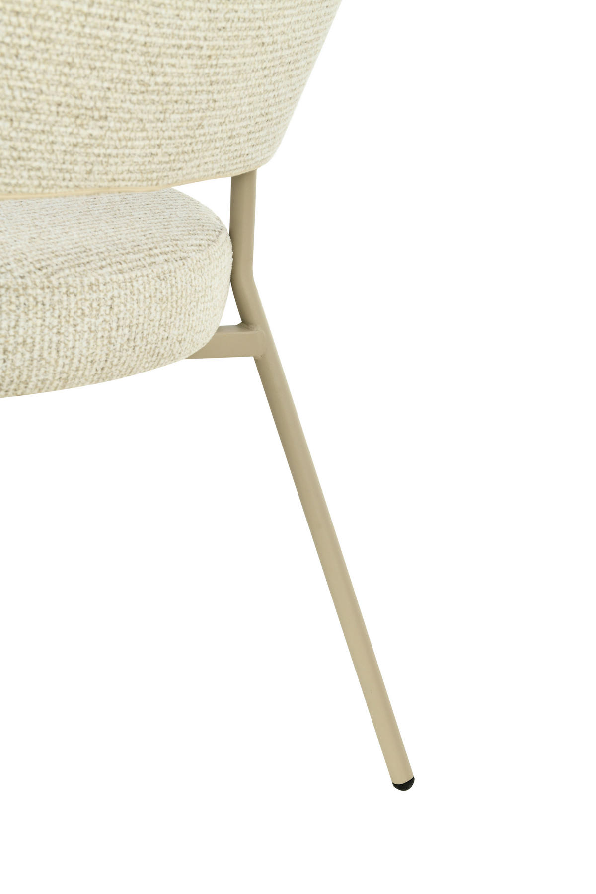 ARMLEHNSTUHL   Leinenoptik  - Beige, Design, Textil/Metall (60/81/62cm) - Carryhome