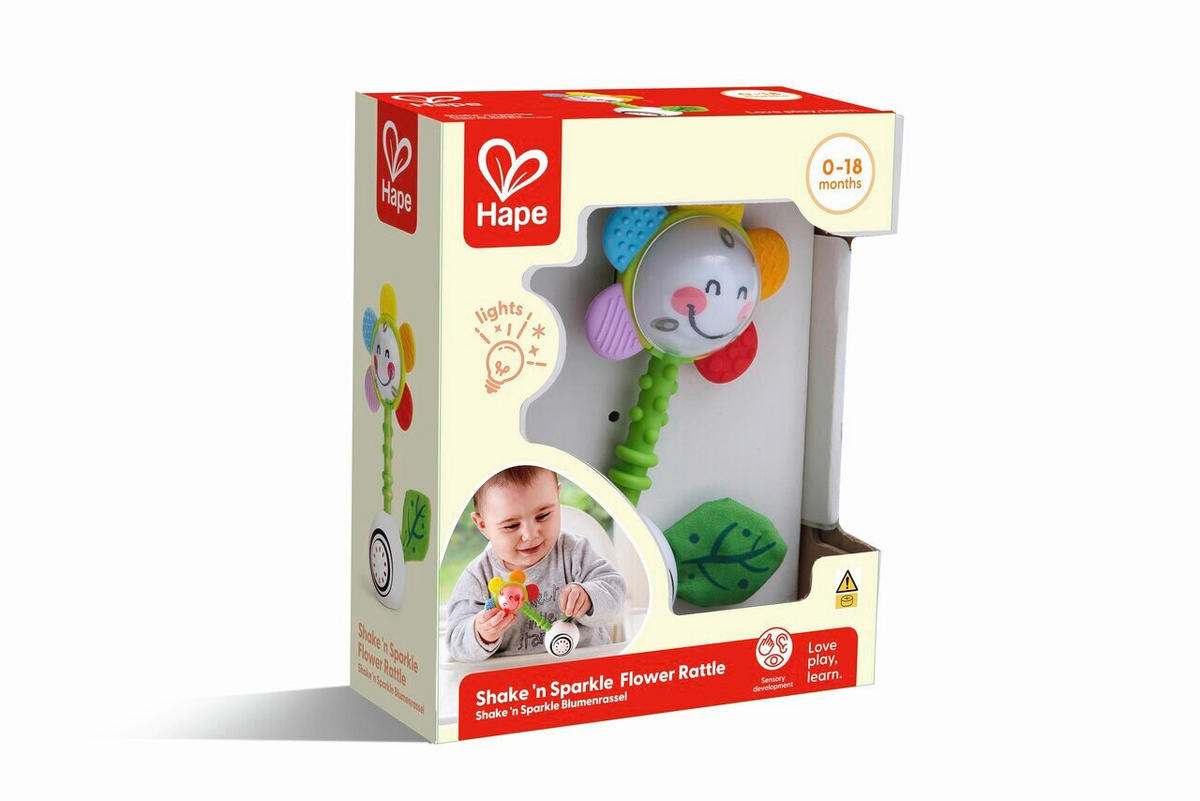 RASSEL Hape Baby Spielzeug  - Multicolor, Basics, Kunststoff/Textil (8,3/15,2/4,9cm) - Hape