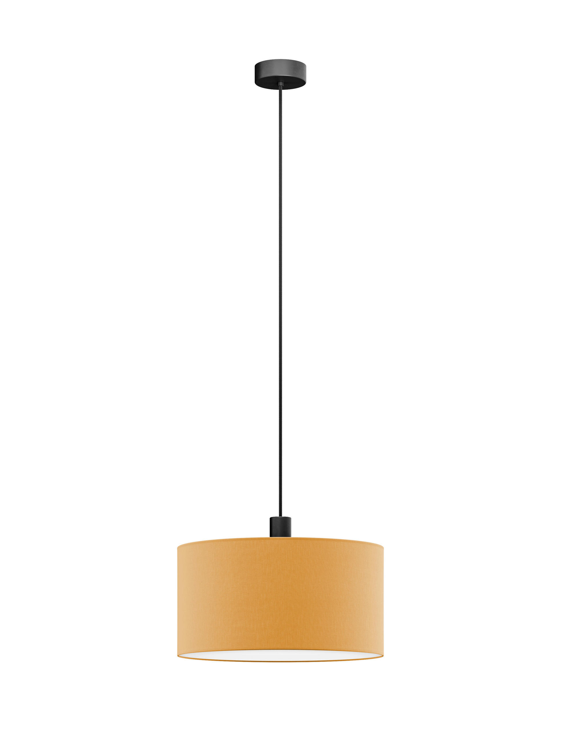 FÜGGŐLÁMPA 50/130 cm  - világosbarna, Basics, műanyag/textil (50/130cm)