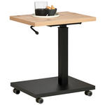 BEISTELLTISCH in Holzwerkstoff 45/35/49-67 cm  - Schwarz/Eiche Artisan, Design, Holzwerkstoff/Metall (45/35/49-67cm) - Novel