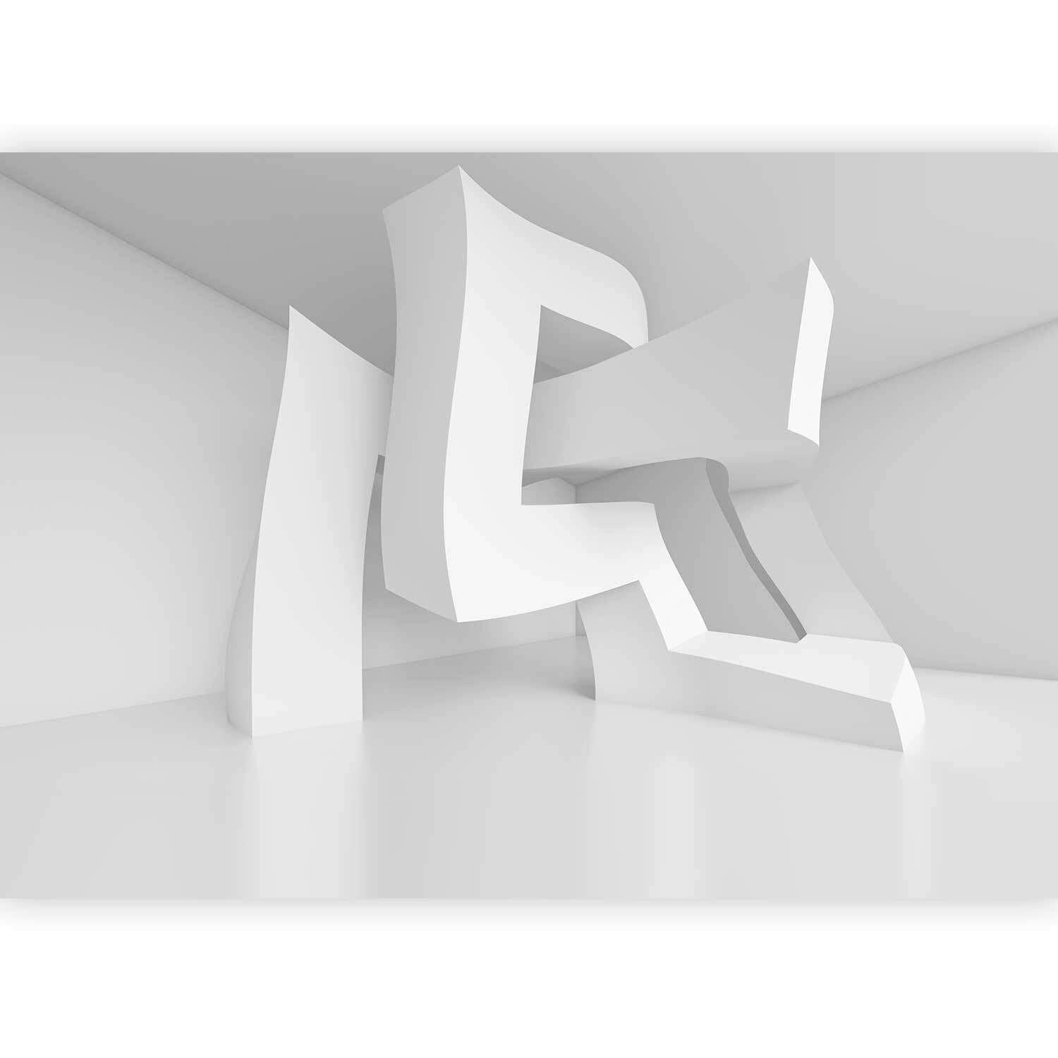 FOTOTAPETE  - Grauweiß/Weiß, LIFESTYLE, Textil (300/210cm) - artgeist