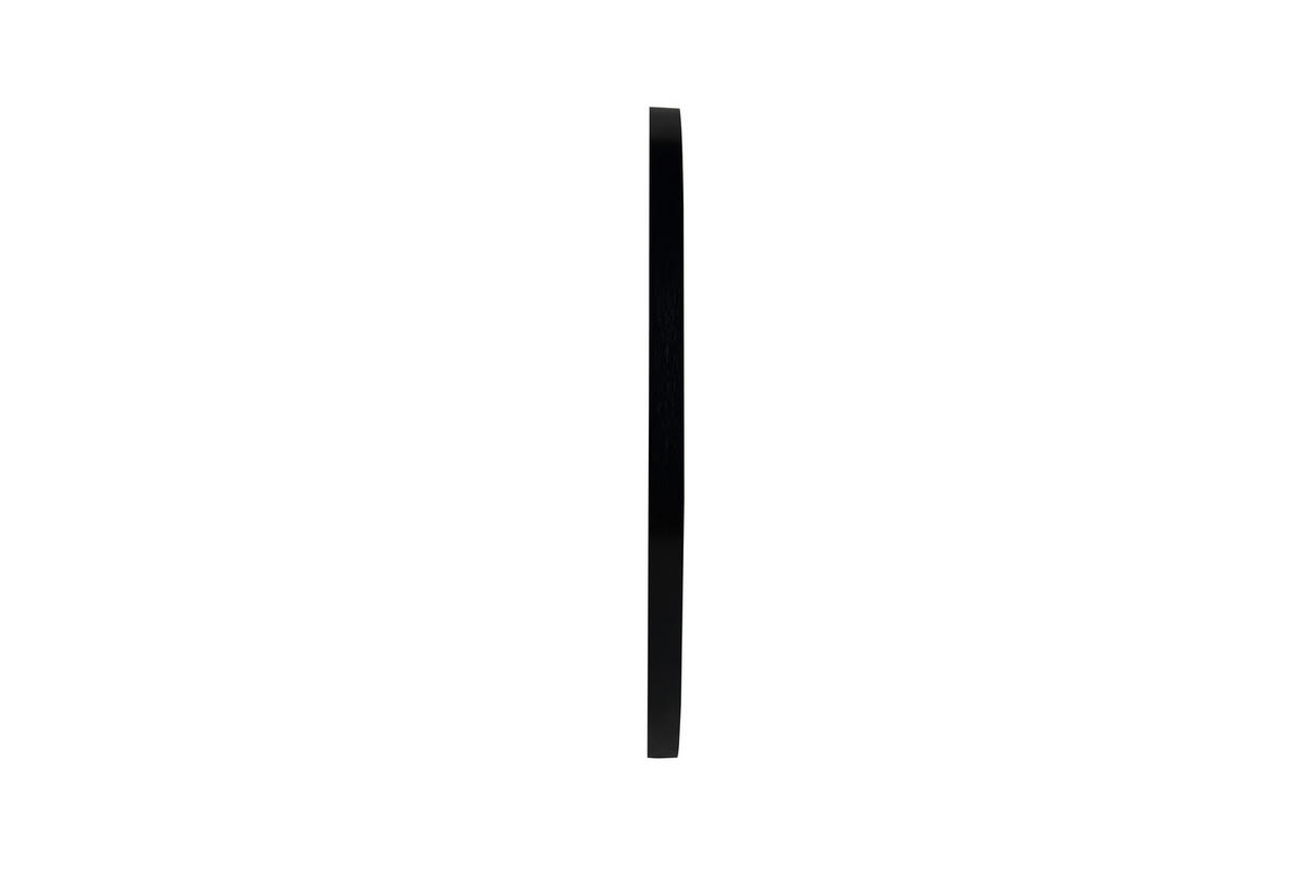 WANDSPIEGEL Schwarz  - Schwarz, Basics, Glas/Metall (60/60/2,8cm) - Milino