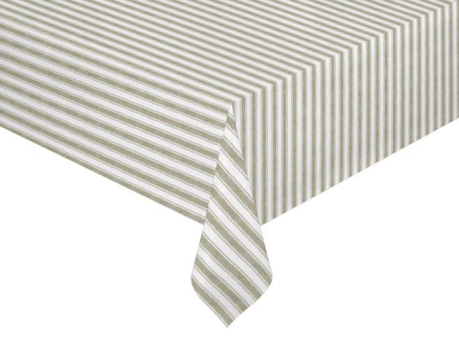 BORDSDUK textil grön, vit 140/250 cm  - vit/grön, Basics, textil (140/250cm)