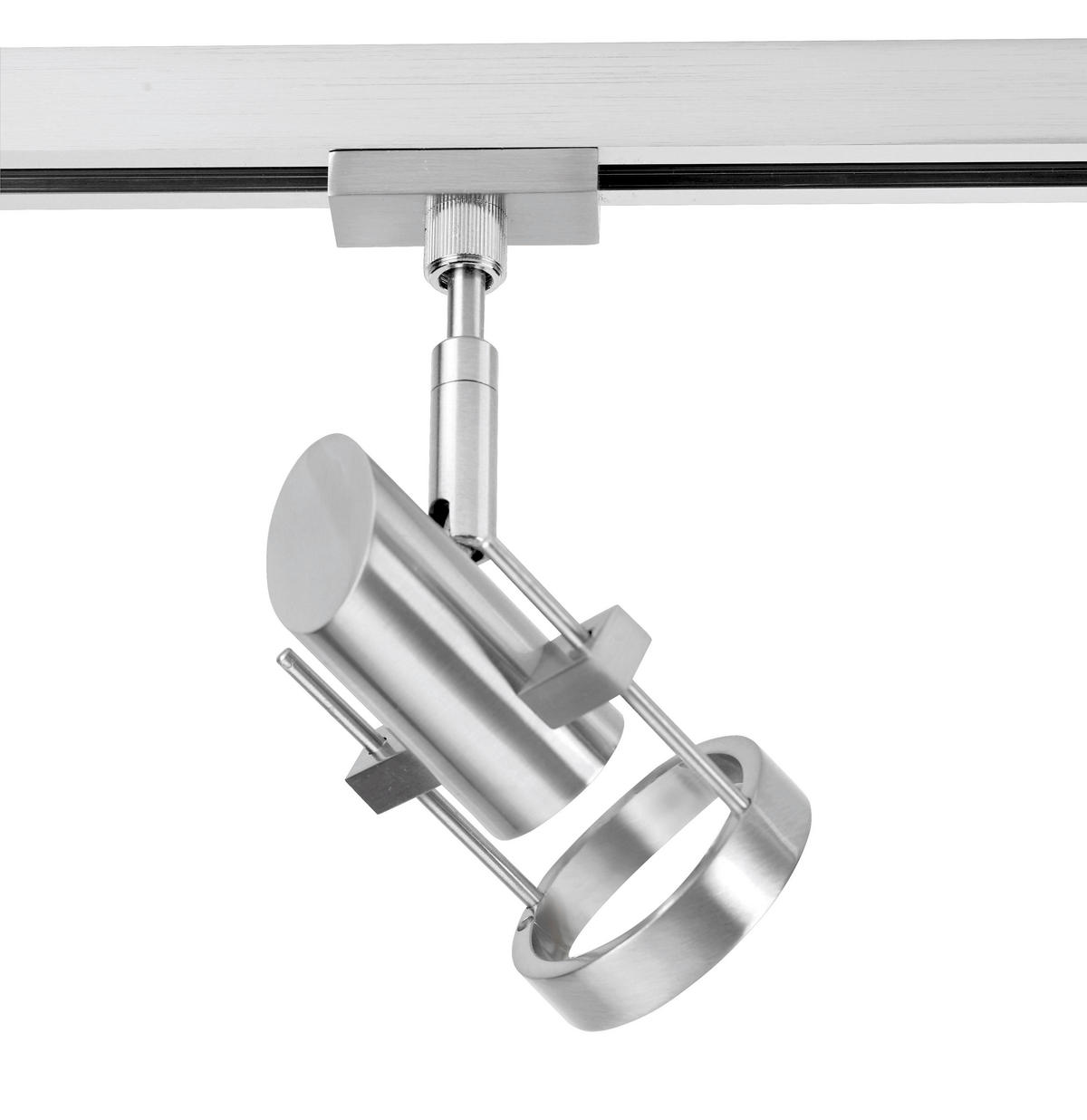 SCHIENENSYSTEM-STRAHLER - Nickelfarben, Basics, Metall (15cm) - Fischer & Honsel