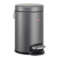 ABFALLEIMER 113 3 L  - Graphitfarben/Schwarz, KONVENTIONELL, Kunststoff/Metall (17/26,5cm) - Wesco