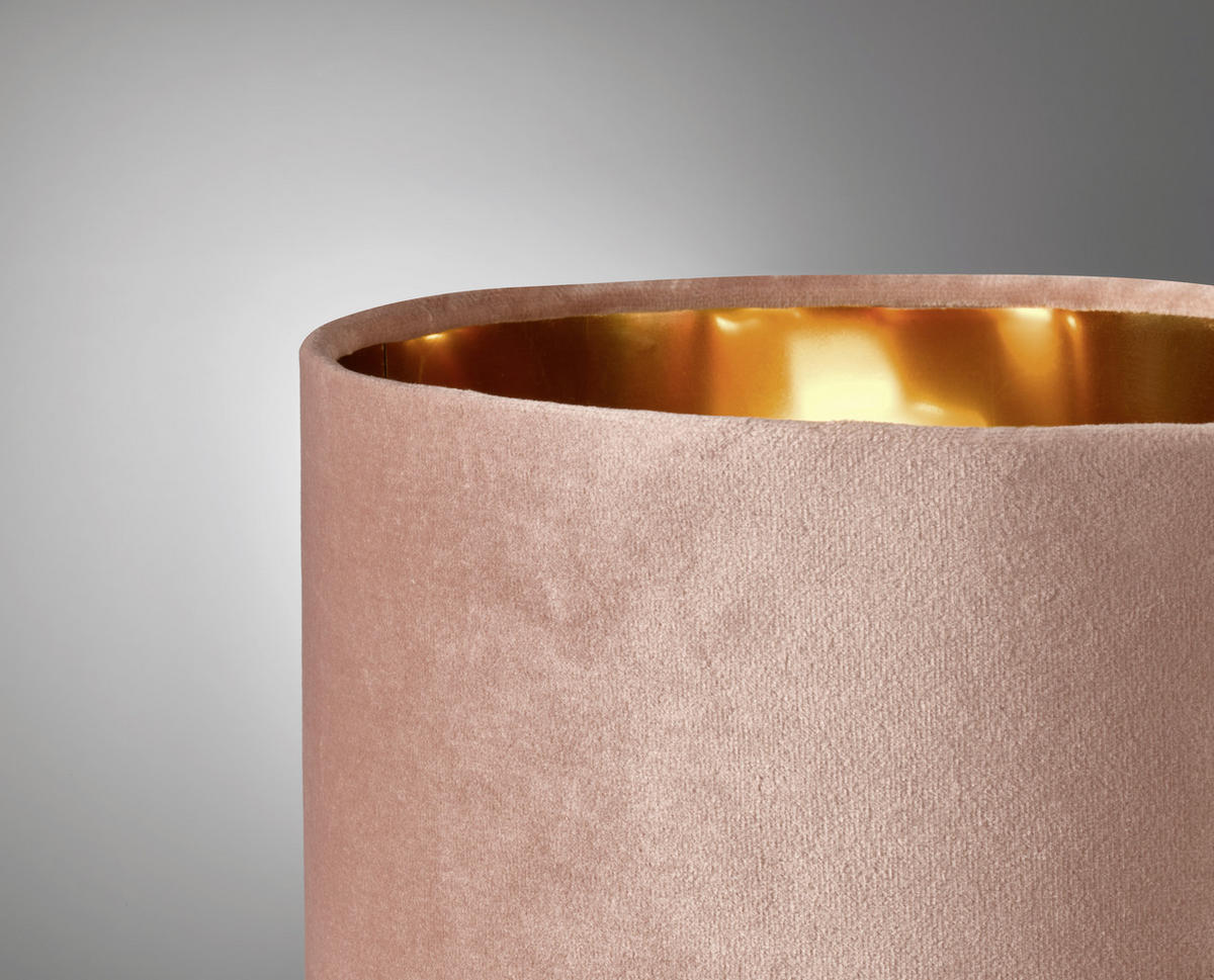 HÄNGELEUCHTE 30/140 cm    - Goldfarben/Rosa, Trend, Kunststoff (30/140cm) - Fischer & Honsel