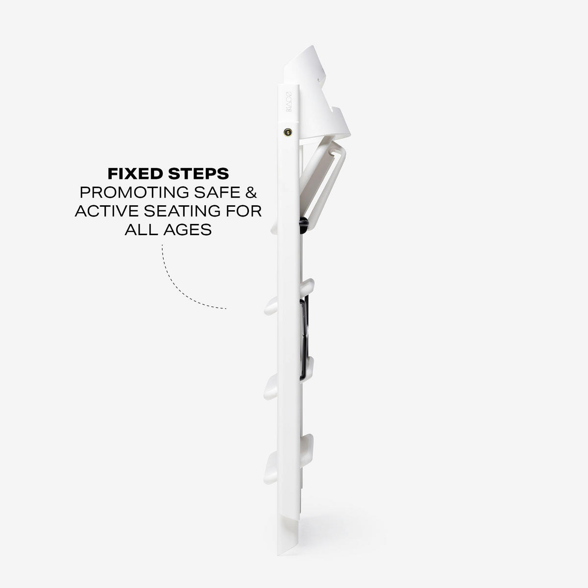 HRANILICA  KAOS Klapp High Chair  - bijela, Basics, drvo (45,5/60/81cm)