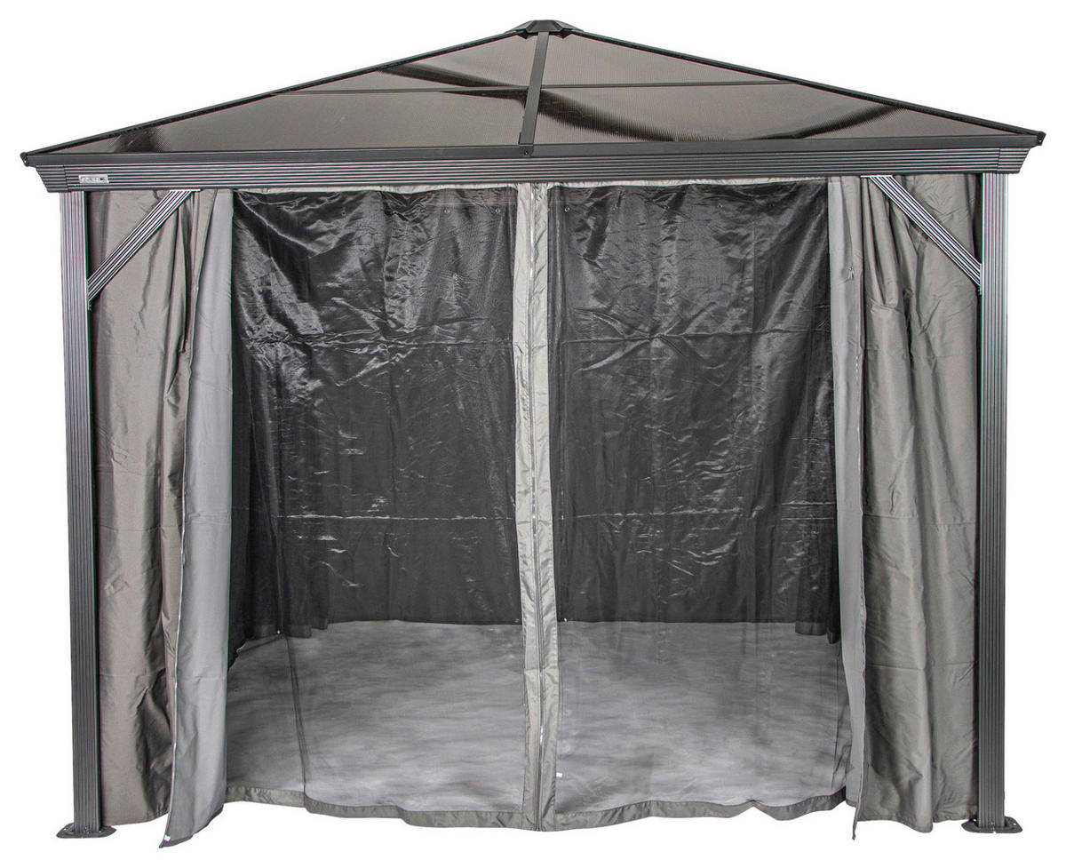 OUTDOORVORHANG     - Dunkelgrau, Basics, Kunststoff - Ambia Garden