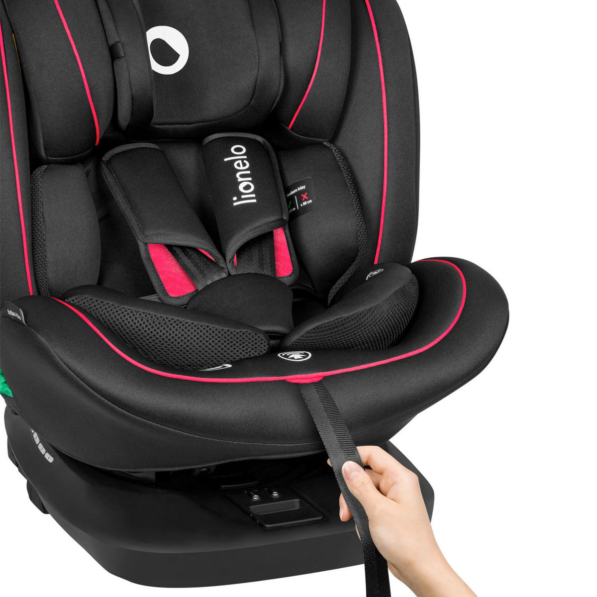 KINDERAUTOSITZ  - Rot, Basics, Kunststoff (44,5/60/81cm) - Lionelo