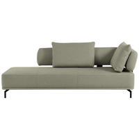 RÉCAMIERE Grün Flachgewebe  - Schwarz/Grün, Design, Textil/Metall (227/89/101cm) - Dieter Knoll
