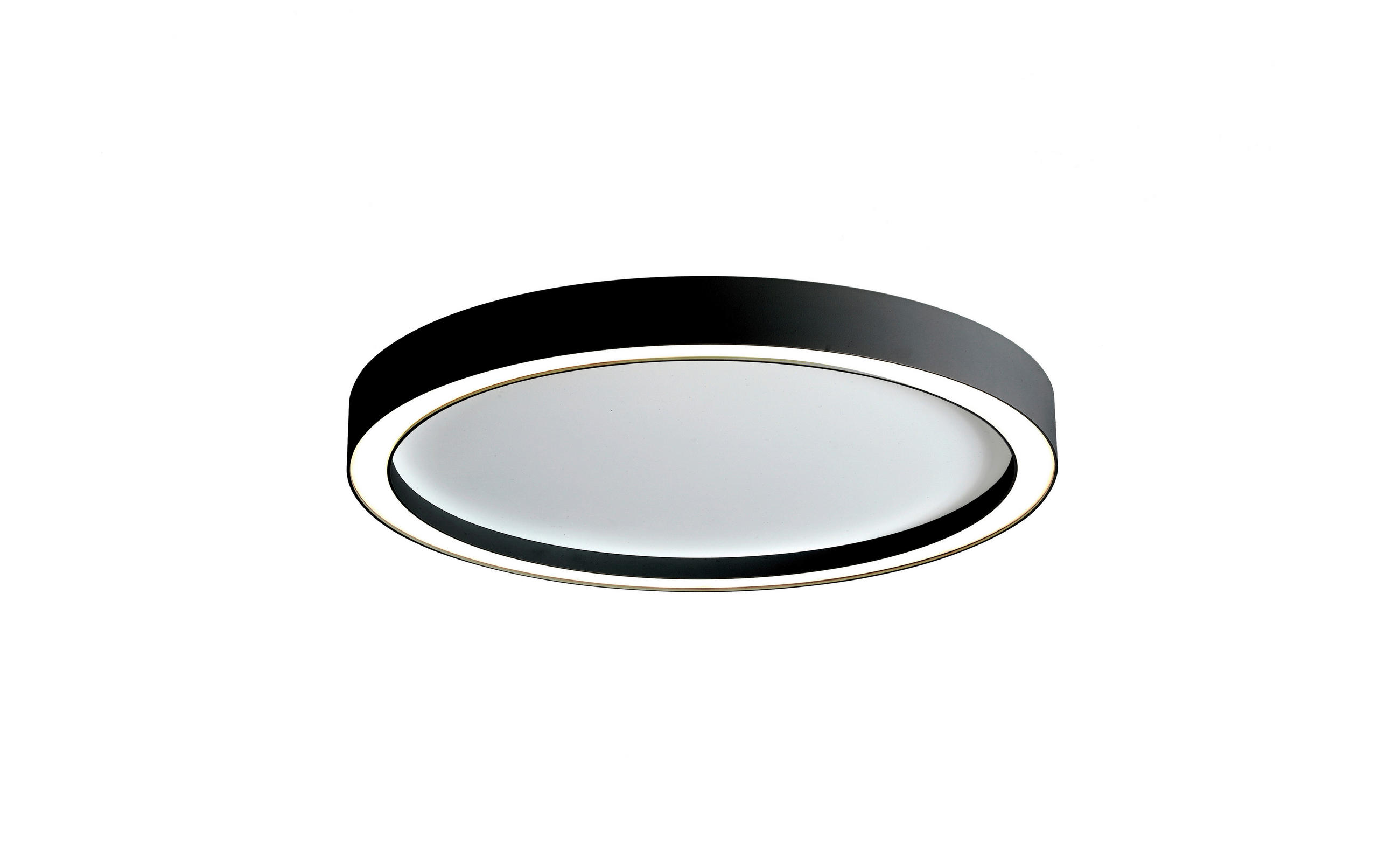 LED-DECKENLEUCHTE 40/4 cm   - Schwarz/Weiß, Design, Metall (40/4cm) - BOPP