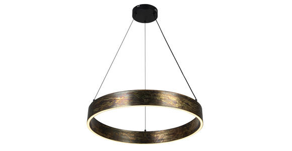LED-HÄNGELEUCHTE Oxira 59/120 cm  - Multicolor/Schwarz, Design, Kunststoff/Metall (59/120cm) - Dieter Knoll