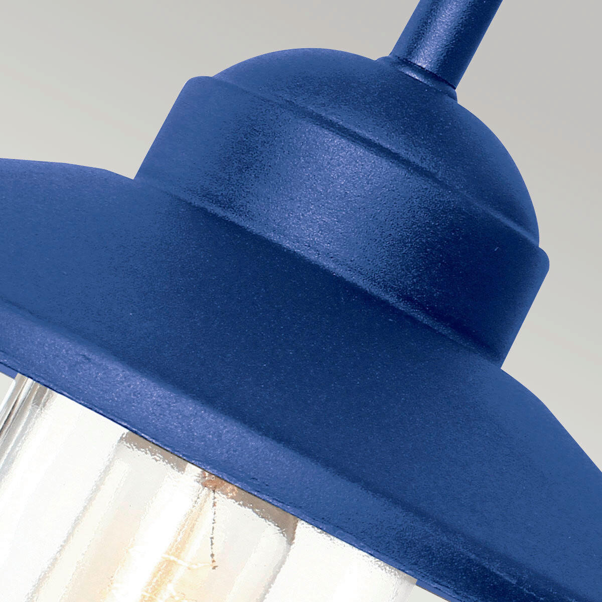 AUSSENWANDLEUCHTE - Blau, Konventionell, Glas/Metall (42/27.5/25.5cm) - Elstead Lighting