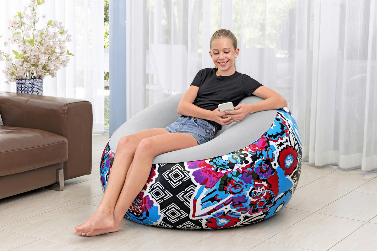 LUFTSESSEL 75111 - Multicolor, KONVENTIONELL, Kunststoff (112/112/66cm) - Bestway