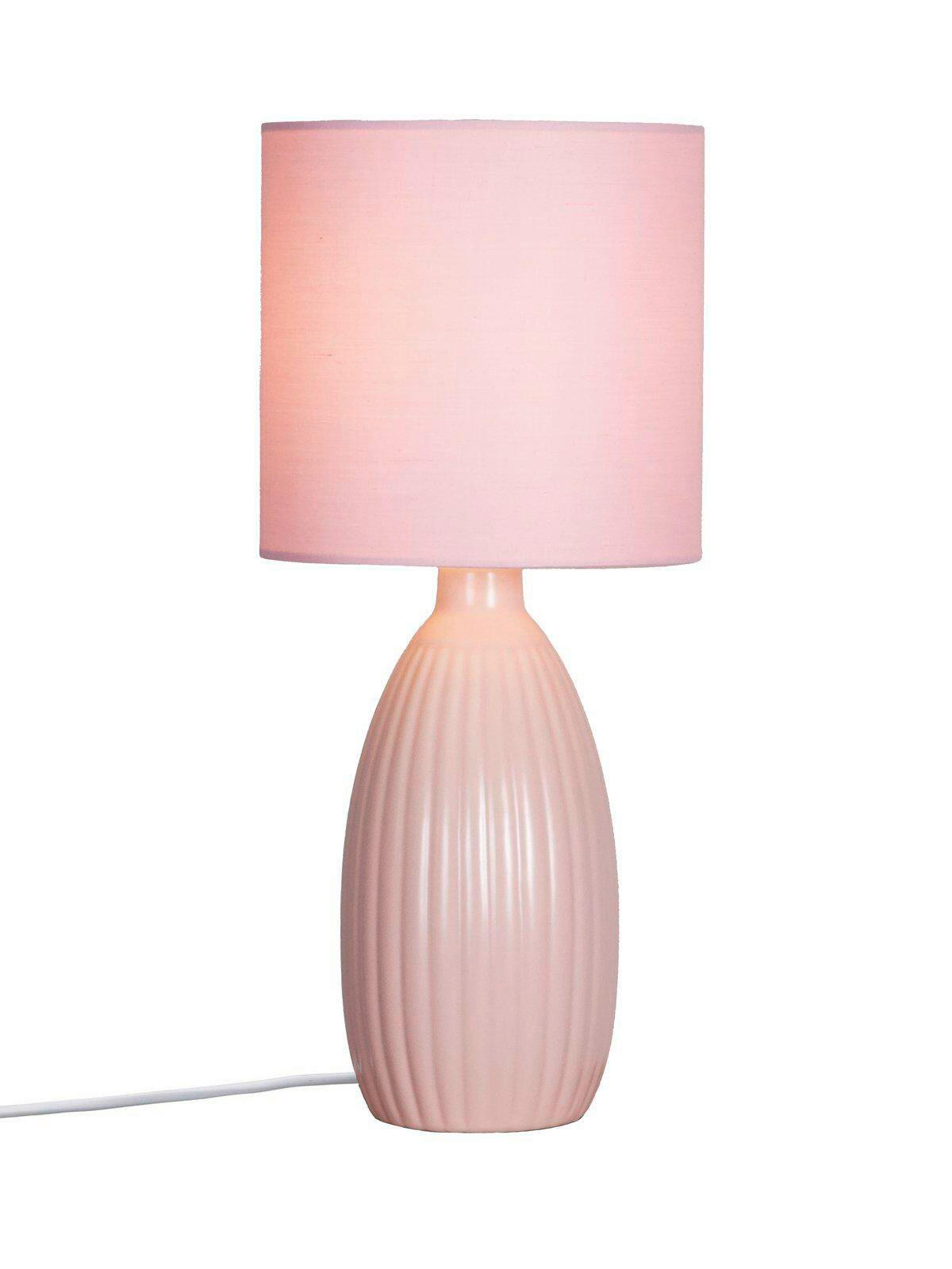 TISCHLEUCHTE Uno   - Goldfarben/Rosa, Trend, Keramik/Metall (16/37cm) - PR Home