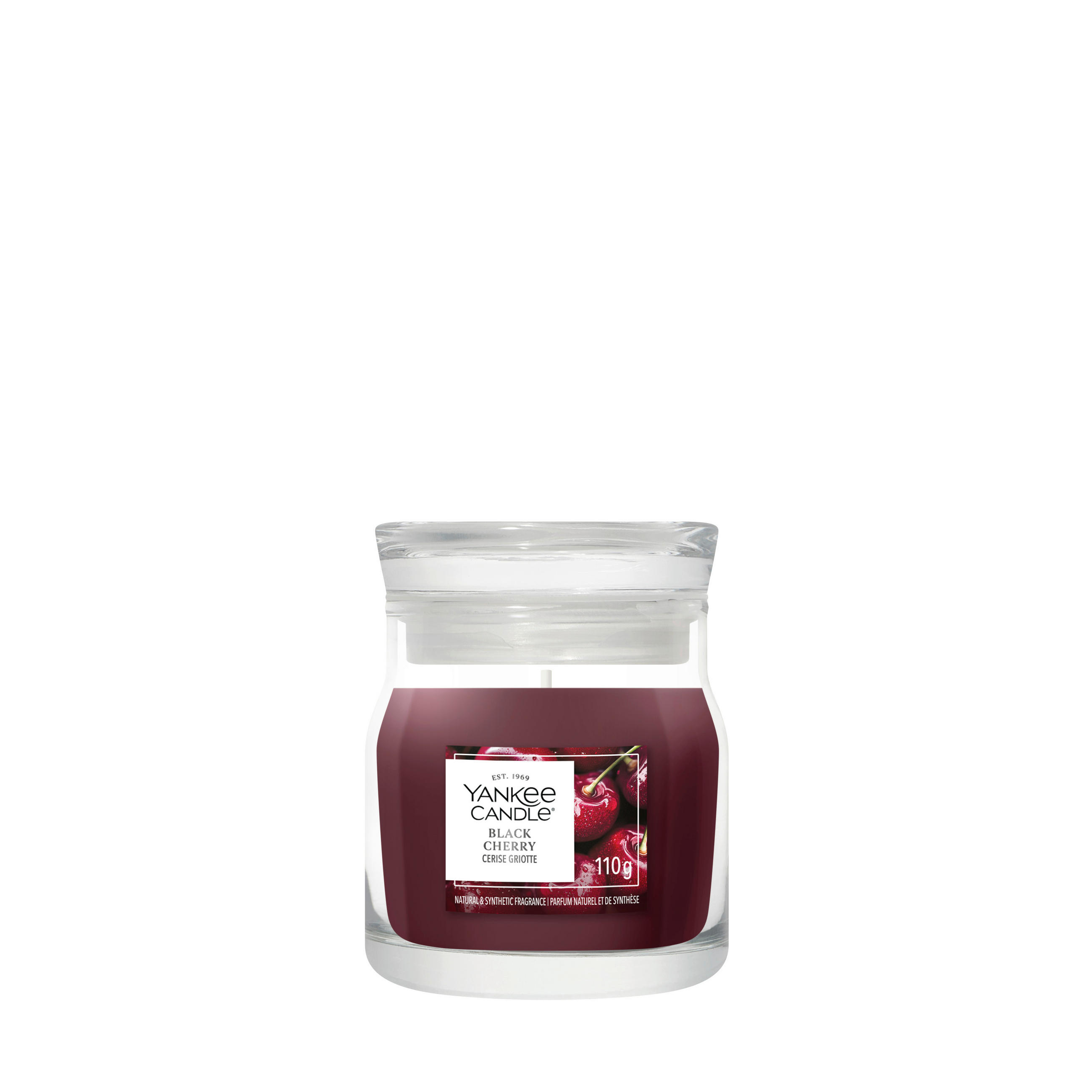 VONNÁ SVIEČKA  - červená, Basics, sklo (6.5/6.5/8.5cm) - Yankee Candle