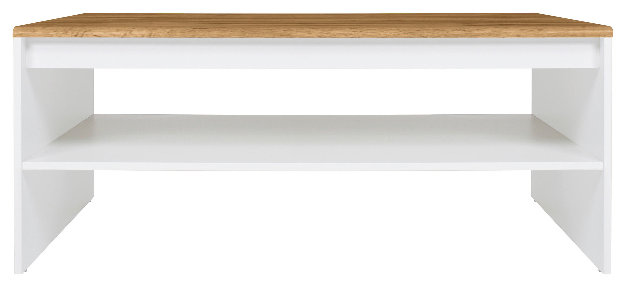 COUCHTISCH in Holzwerkstoff 110/65/45,5 cm  - Eiche Wotan/Weiß, Design, Holzwerkstoff (110/65/45,5cm)